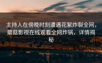 主持人在傍晚时刻遭遇花絮炸裂全网，蘑菇影视在线观看全网炸锅，详情揭秘